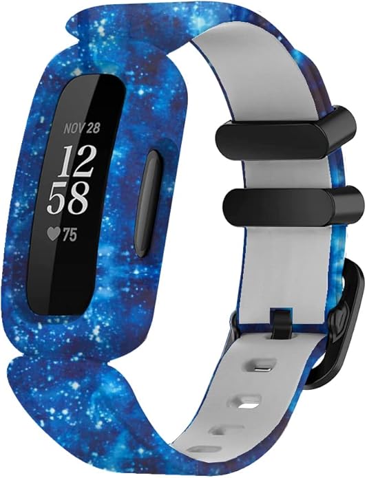 FitTurn Cute Pattern bands Compatible with Fitbit Ace 3 Activity Tracker, Replacement Adjustable Silicone Sport Strap Wristbands Accessories for Ace 3 Tracker