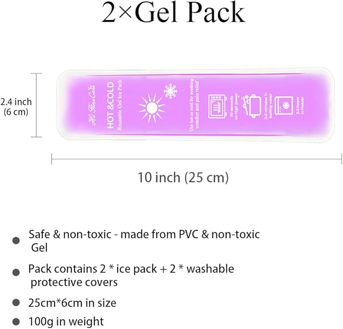 Postpartum Ice Pack, Hot and Cold Pads for After Delivery Essentials, Gel Cooling Pad, Fast Pain Relief Convenient for Perineal Recovery Helps Reduce Swelling (Purple)