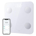 Wyze Scale S, Scale for Body Weight, Digital Bathroom Scale for Body Fat, BMI, Muscle, Heart Rate, Body Composition Analyzer with App, Batteries Included, Bluetooth, 400 lb, White