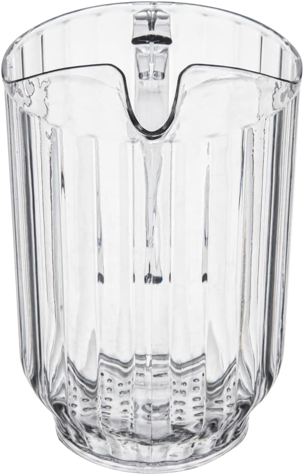 Restaurantware 60 Ounce Beer Pitcher - 1 Count - Chef 101 Durable Restaurant Pitcher - Hard Plastic, Serve Soda, Lemonade, Juice, Or Sangria, Clear Plastic Water Glass, For Bars, Parties, Or Homes,