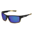 Bullhead Safety Amberjack Polarized Safety Glasses with Performance Fog Technology, Blue Light Glasses with UV Light Protection and Anti-Scratch Coating, Blue Mirror Lenses, Tortoise/Black Frame