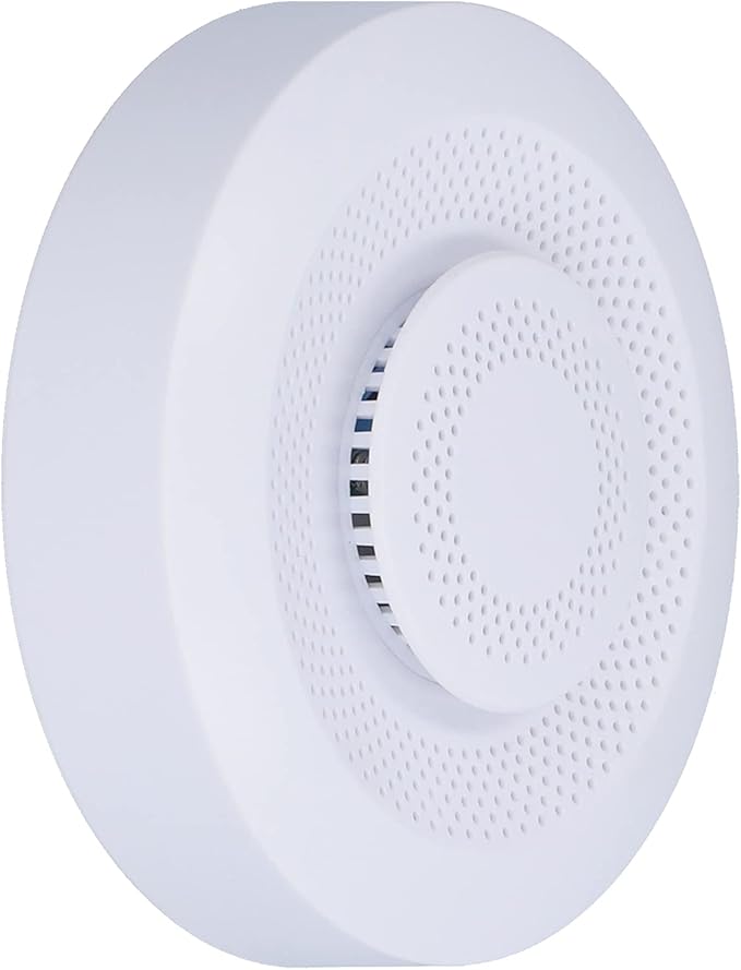 Smart Air Quality Monitor WiFi Enabled VOC CO2 Temperature Humidity Detector for Home Office PVC 3.5 Inch