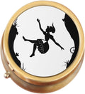 Down The Rabbit Hole Brass Pill Box