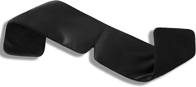 Mulberry Silk Sleeping Eye Mask, ALASKA BEAR Wraparound Style Comfort Ear Muff Blindfold and Soft Headband for Full Blackout and Hair Protection, Adjustable
