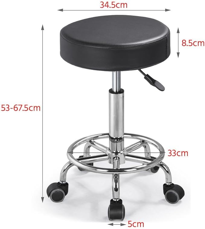 Yaheetech Aluminium 2 Folding Massage Table with Rolling Stool Portable Massage Bed Spa Bed Stool Adjustable Swivel Salon Chair Massage Therapy Table with Headrest & Armrest Black