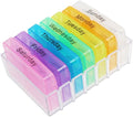 Hemoton 7 Travel Medicine Kit Travel Holder Medicine Organizer Portable Case Weekly Organizer Container Storage 7 Day Desktop