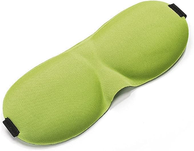 1 PCS 3D Sleep Mask for Women Men Eye Mask for Sleeping Contoured Cup Night Blindfold Mask Block Out Light for Kids Girls and Adult Green
