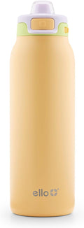 Ello Pop & Fill Insulated Stainless Steel Water Bottle with Quick Fill Lid, Leakproof Locking, Sip or Chug Spout, BPA-Free, Double Wall Vacuum Insulated for Sports, Travel & School- 22oz / 32oz / 40oz