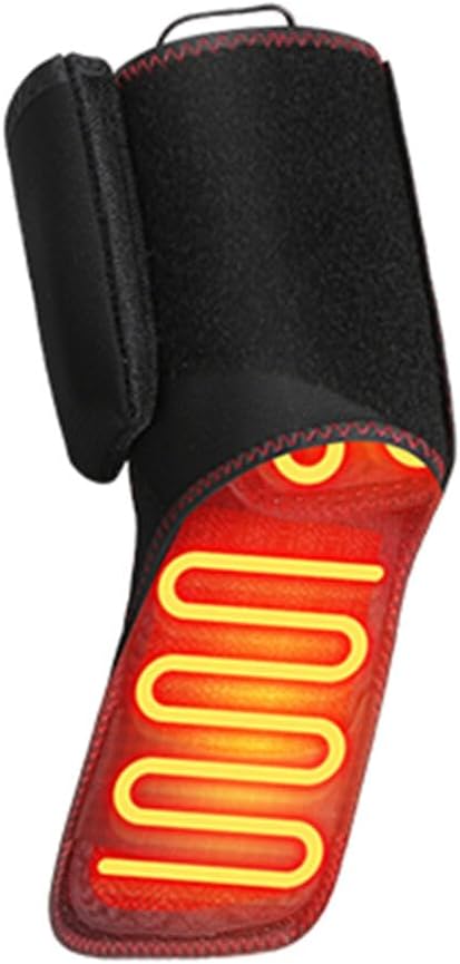 Ankle Support–Far Infrared Electric Heater,Ankle Sprain & Joint Care,Ligament Injury,USB Heating,Home/Office/Outdoor Use,Cold Resistance,Unisex,Black