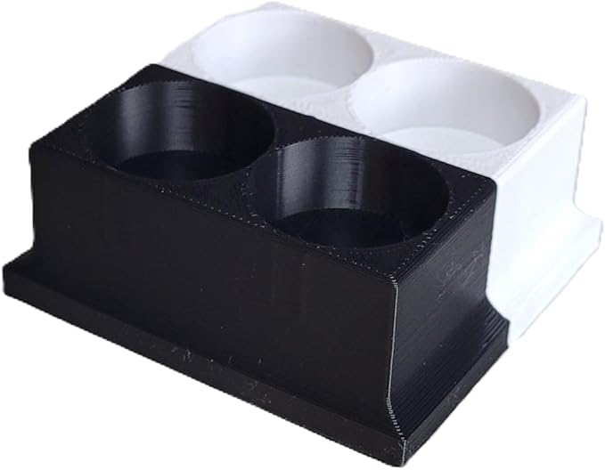 Znet3D Eye Drops Bottle Organizer & Tracker – AM/PM 4-Slot (White/Black)
