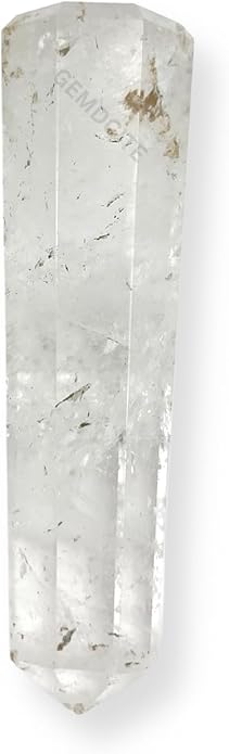 WholesaleGemShop 3 Inch Gemstones Obelisk Tower Jumbo Facet Aura Rock Crystal Natural Polished Earth Wand Spirit