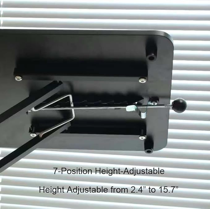 VebaCidi Height Adjustable Sit to Stand Desk Riser, Compact Standing Desktop Converter for Monitor or Laptop, Black