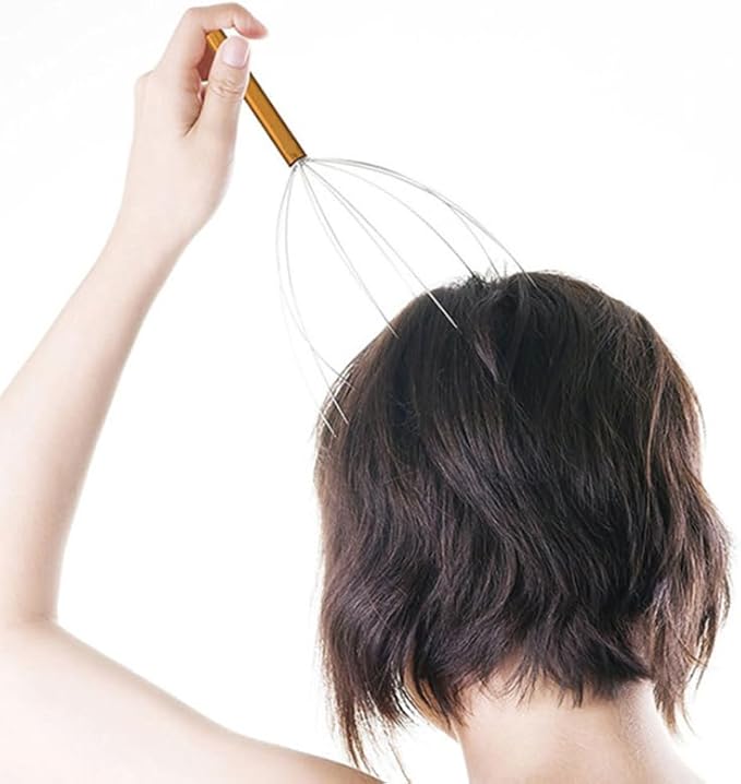 Healifty Scalp Massagers Head Scratcher Tool: 12Pcs Octopus Head Massage Scratcher Manual Hair Claw for Neck Shoulders Arms Legs Stress Relief Funny Stocking Stuffers Bulk Gifts for Men Women Adults