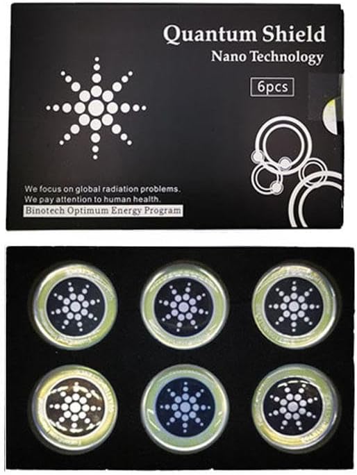 6 Silver EMF Stickers Blocker Neutralize Protection for Cell Phones case and Electronic Devices WiFi 5G