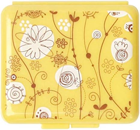 EZY DOSE Pockettes Floral Pill Containers, Daily Pill and Vitamin Container, Display Unit, Assorted Colors (Blue, Yellow, Brown, Red), Portable and Secure Storage, Travel Sized, BPA Free, Pack of 24