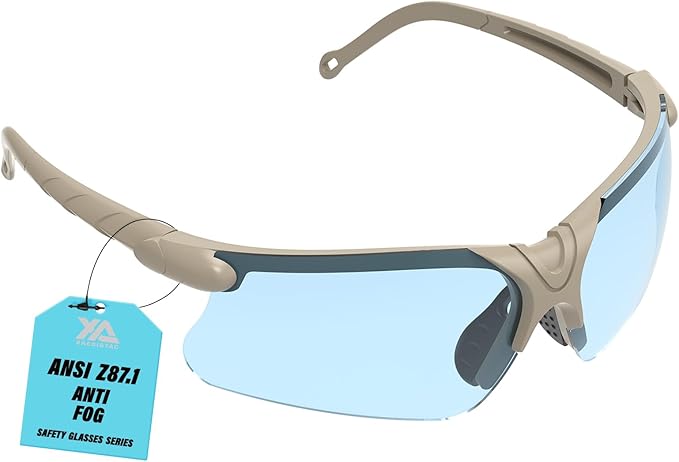 xaegistac Shooting Glasses with Case Anti Fog Hunting Safety Glasses for Adults