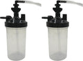Universal Oxygen Humidifier Bubbler Bottle 350ml with Pressure Relief Valve with Adapter for Tubing (2)