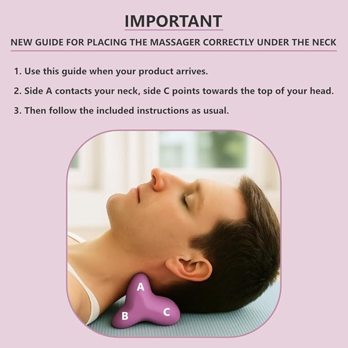 100% Silicone – Occipital Release Tool – Trigger Point Neck Massager for Neck Pain Relief – Flexible Silicone Bends to Relieve Deep Muscle Tension Without The Discomfort of Hard Plastic
