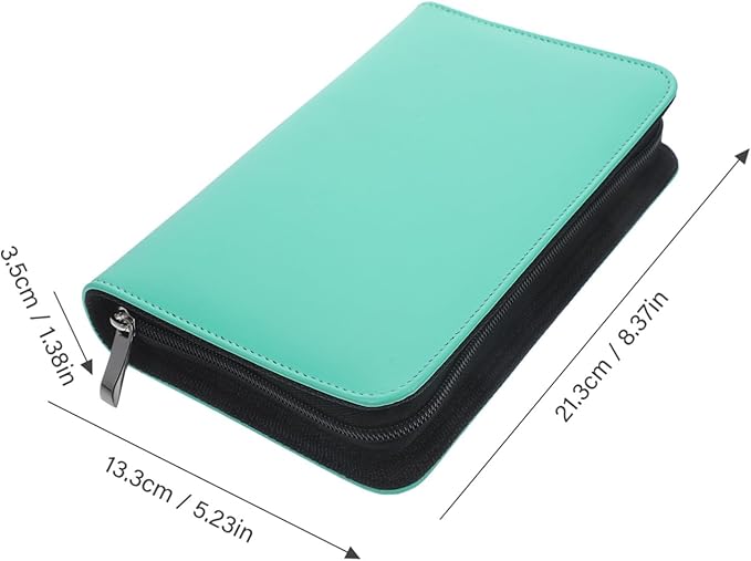 Ciieeo PU Pill Organizer with Removable Zipper Pouches Travel Medicine Storage Bag Loose Leaf Pharmacy Holder for Medication Vitamins Supplements Portable Travel Use