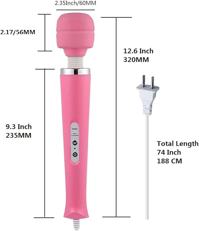 Power Massager Handheld Tool Electric Foot Neck Back Hand Leg Arm Shoulder Muscle Aches for Women Men Therapy Pain Relief Massage Tool Pink Massage