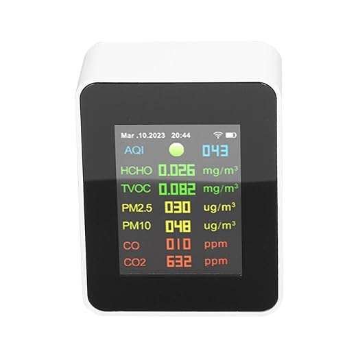 Air Quality Tester, 9 in 1 WiFi Air Quality Monitor Color LCD Digital Display, Indoor Air Quality Meters air quality monitor indoor air quality tester indoor indoor air quality monitor