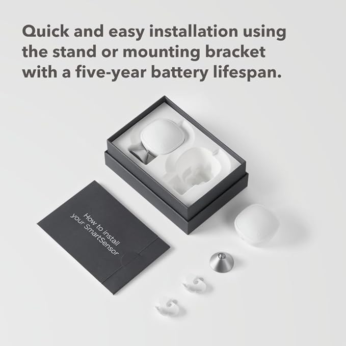 ecobee Smart Sensor 2 Pack - Comfort, Security, Energy Savings, Temperature and Occupancy Detection - Compatible with ecobee Thermostats for Home