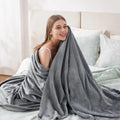 Grounding Blanket 60x80 inch Grounding Sheets Queen, Grounding Mat for Improved Sleep, Relieving Pain,Conductive Grounded Mats with Grounding Cord (Gray, 60 * 80 in)