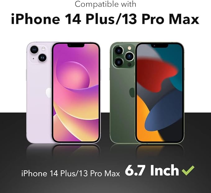 ZAGG Glass Elite VisionGuard Screen Protector for Apple iPhone 14 Plus/ 13 Pro Max - 5X Stronger, Blue-Light Protection, Anti-Fingerprint Technology, InvisibleShield, Easy to Install