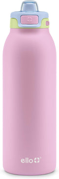 Ello Pop & Fill Insulated Stainless Steel Water Bottle with Quick Fill Lid, Leakproof Locking, Sip or Chug Spout, BPA-Free, Double Wall Vacuum Insulated for Sports, Travel & School- 22oz / 32oz / 40oz