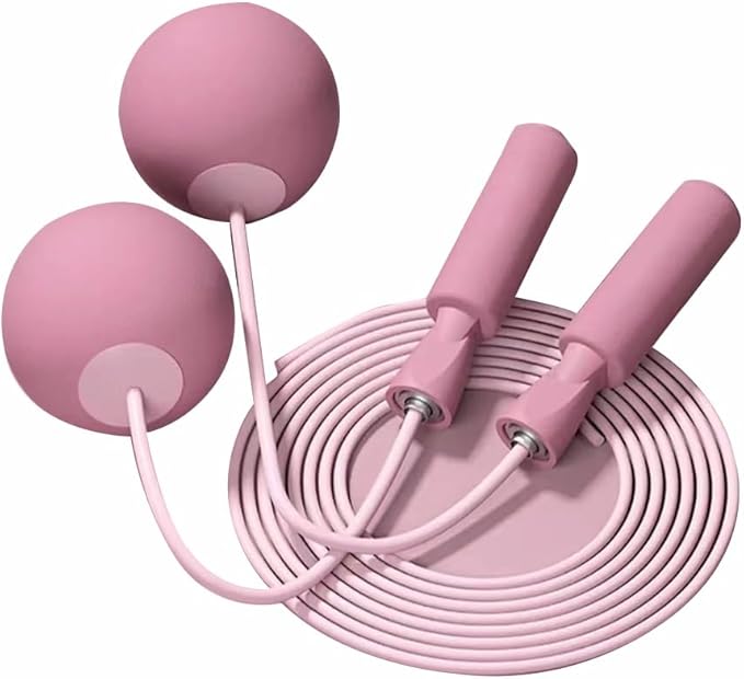 Weighted Jump Rope Without Rope Skipping Rope No Line Speed Rope Cordless For Fitness Workout Anywhere Ropeless Bod Rope for Exercise Training Beachbody Build