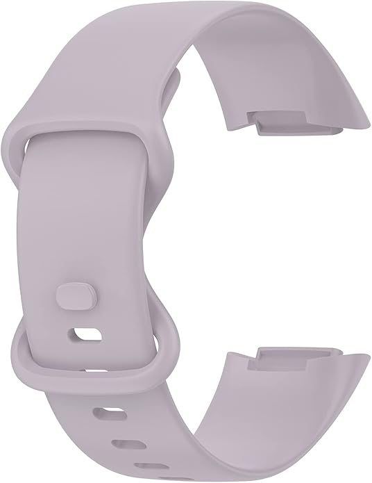 Compatible with Fitbit Charge 6 Bands, Replacement Soft Silicone Watch Straps Soft Wristband for Fibit Charge 5/Charge 6 Fitness Tracker Women&Men (Small)