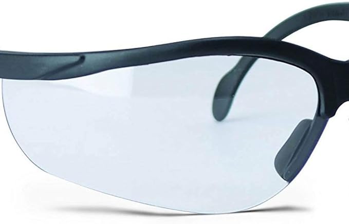 Walker's Sport High-Grade Polycarbonate Lenses Half Frame Soft Rubber Nose Piece Adjustable Safety Shooting Glasses