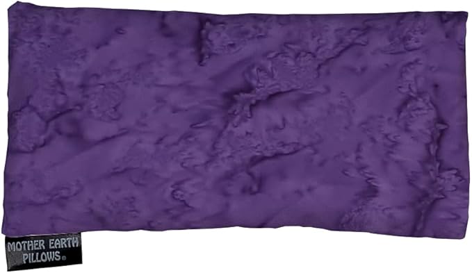 Mother Earth Pillows Therapeutic Eye Pillow (Purple Print - No Herbs Added)