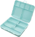 Ezy Dose Foldable Pill Case, Medicine Planner, Vitamin Organizer Box, Convenient and Easy to Use, 11 Individual Compartments with Various Sizes, Travel Friendly, Compact Pocket Pharmacy Style, Blue