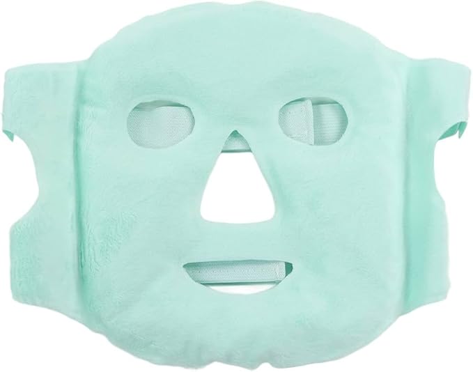 Reusable Hot & Cold Face & Eye Gel Mask – Relaxing Ice Mask with Plush Velvet Fabric, Fragrance-Free Skincare for Home Spa & Beauty Care