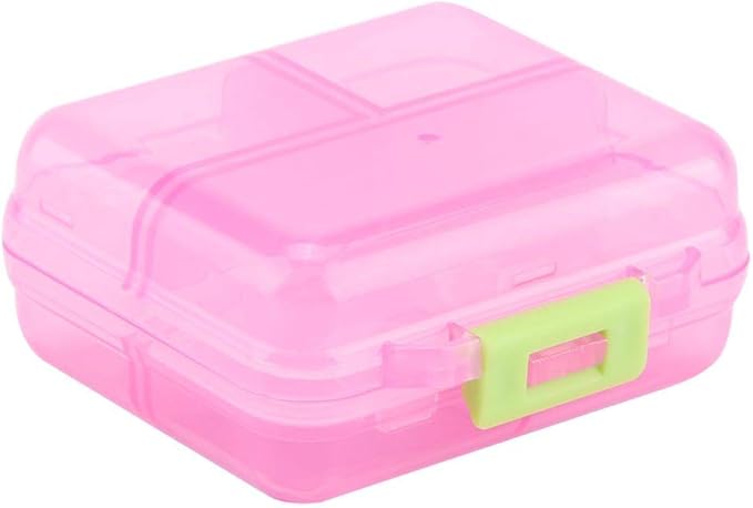 7 Grids Weekly Pill Box Portable Medicine Storage Box Foldable Drug Case Tablet Organizer for Travel ()