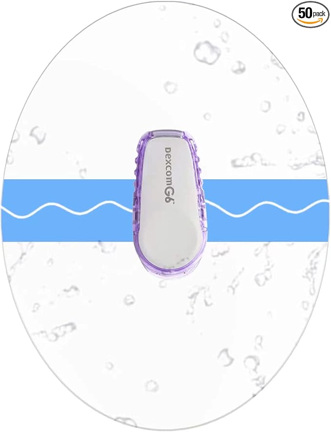 40 Pack Dexcom G6 Adhesive Patches,Waterproof & Transparent Dexcom G6 Overpatch for 10 Days Long Stay Fixation Monitor Protection，Easy to Use Pre-Cut Adhesive Tape