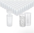 100Pcs Empty Pill Bottles with Caps, 13 Dram Empty Prescription Vial, Waterproof Airtight Joint Pill Bottles with Pop Top Caps, Medicine Container for Pill, Crafts, Candy, Supplements(Clear)