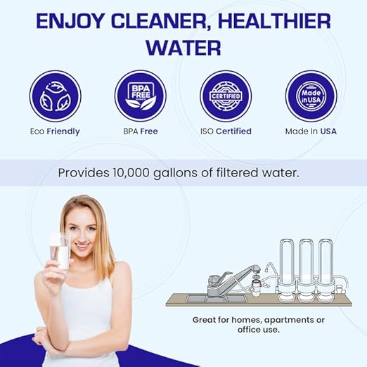 Smart Countertop Water Filter System | Crystal Quest (Double, Stainless Steel)