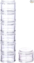 Stackable Pill Organizer, 7-Days Travel Pill Case, Pill Box for Pocket, Portable Medicine Vitamin Container Holder Large White