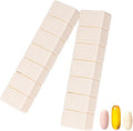 2Pack Weekly Pill Organizer,Extra Large 7 Days Cute Pill Cases Travel Daily Pill Box for Vitamin Medicine Fish Oil, Calcium Tablets Supplements
