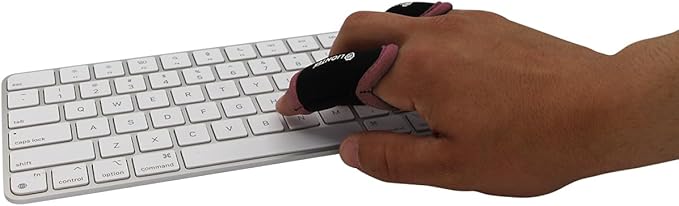 LIONTEK Single Finger Sleeve Pair - Sports Compression Finger Sleeve for BJJ, MMA, Basketball, Weight Lifting, and More