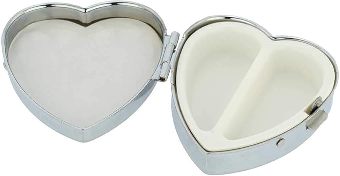 Glass Of Venice Murano Millefiori Heart Pill Box - Multicolor