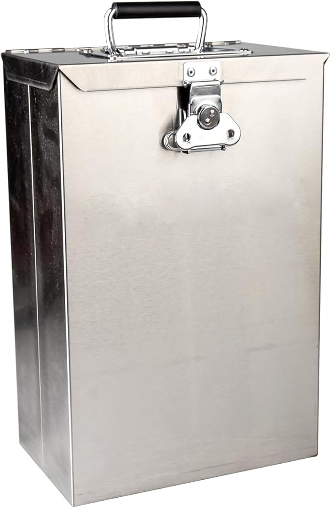 Stainless Steel Bee Smoker Jail Sealed Storage Box | smoke-Contained, Faraday Box | Multi-Purpose Tool Storage Box for Beekeepers, Farmers, Technicians & Outdoor Enthusiasts