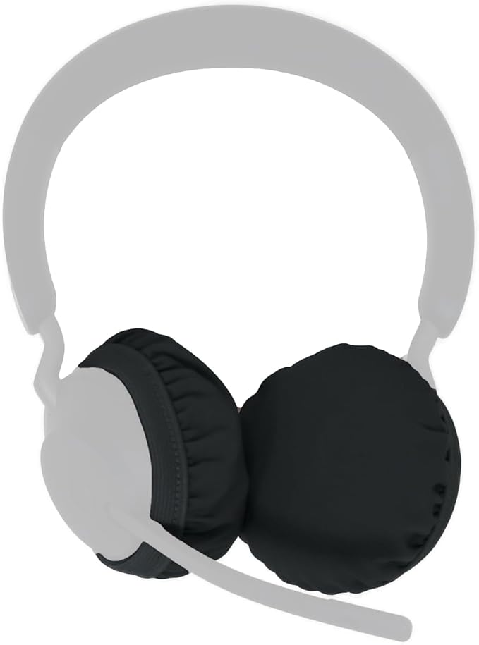RadiArmor RF Blocking Headset Covers – Shielding for On-Ear Wireless Headsets, Headphones – Reduces RF Exposure Between 90-98% – Fits Most On-Ear Headsets (Black, Medium)