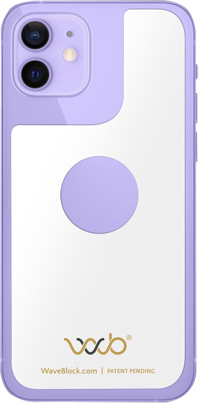 WAVEBLOCK EMF Blocker for Cell Phone - Made for iPhone 11 PRO MAX - The Only Patented, Real Scientifically Backed, Lab-Tested 5G-Shield Sticker to Protect You & Your Loved Ones - USA Made White
