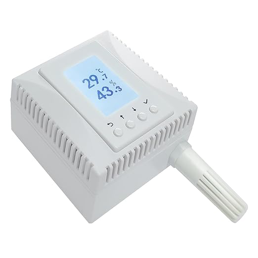 Network Temperature Humidity Monitor, THERMOMETER, Environmental Sensor, Supports MQTT, BACnet, SNMP, Modbus TCP, PoE Power Supply