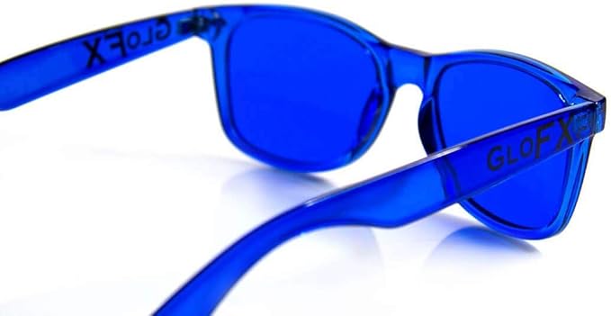 GloFX Blue Color Therapy Glasses Chromotherapy Mood Boosting Glasses