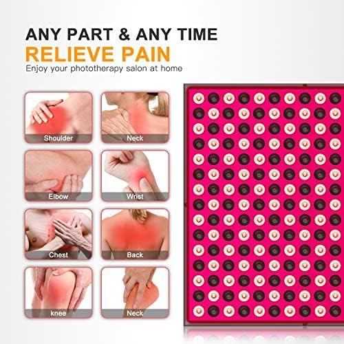 45W Red LED Light Therapy Panel, Deep Red 660nm and Near Infrared 850nm LED Light Therapy Combo - FDA Registered