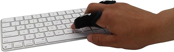 LIONTEK Single Finger Sleeve Pair - Sports Compression Finger Sleeve for BJJ, MMA, Basketball, Weight Lifting, and More